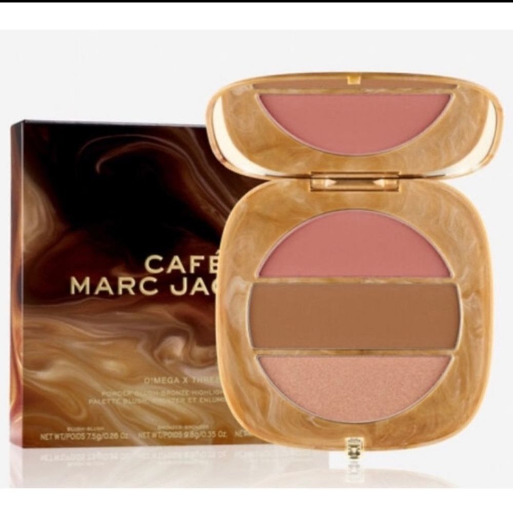 MARC JACOBS CAFE O!MEGA X THREE -Blush, Bronzer, & Highlighter Tantalize Glow